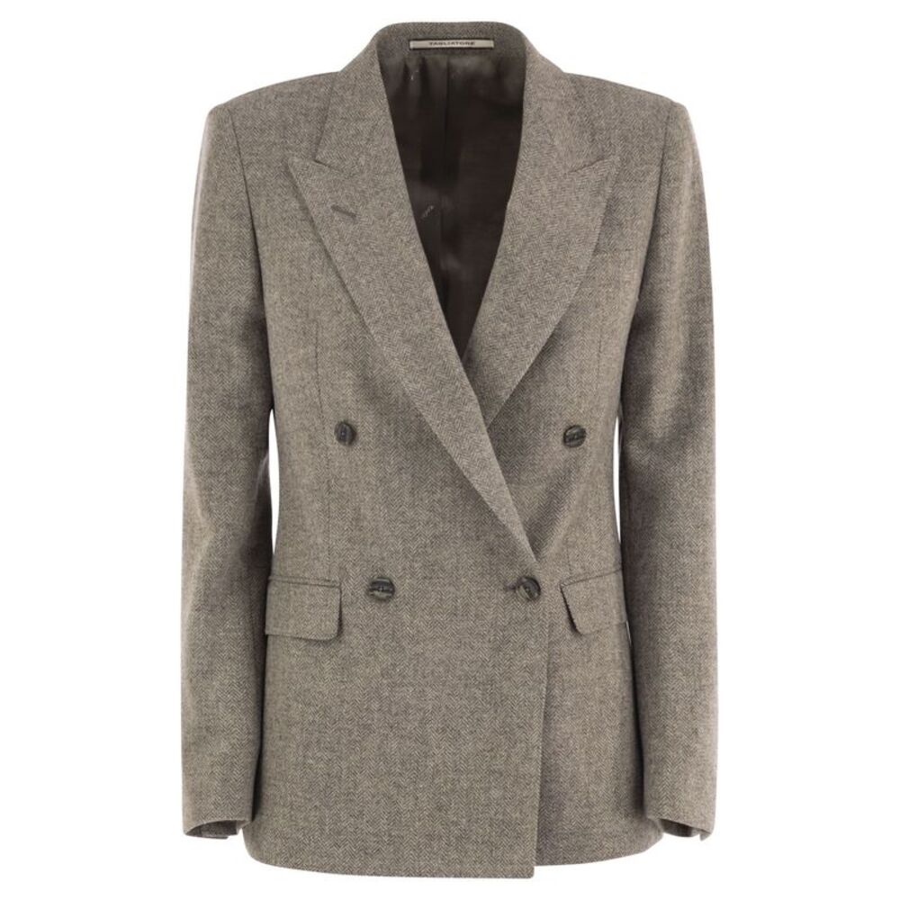 Tagliatore Women Virgin Wool And Cashmere Double-Breasted Blazer